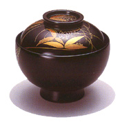 都屋】 輪島 尚古堂 造「朱塗 箸洗」五客 無地 吸物椀 輪島塗